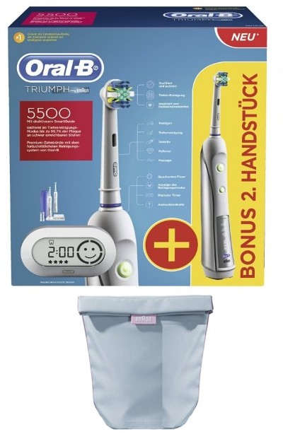 Braun Oral B Triumph 5500 Mit 2 Handstück Smart Guide Elektrische Zahnbürste Ebay 1066