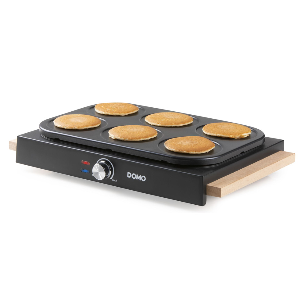 DOMO DO 8717P Pfannkuchenplatte 6-Personen Pancakesmaker 