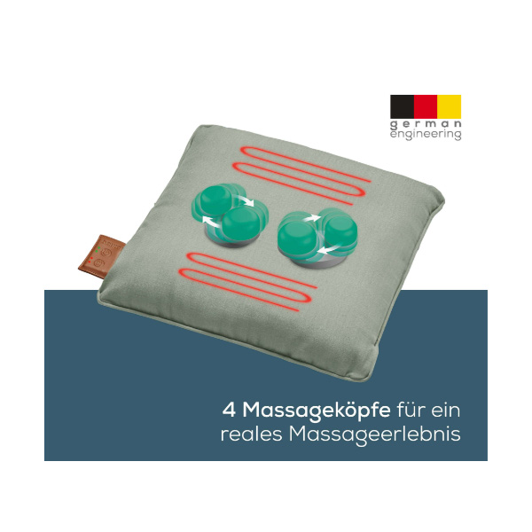 Beurer MG 139 Akku Massagekissen Shiatsu Massagegerät BEIGE